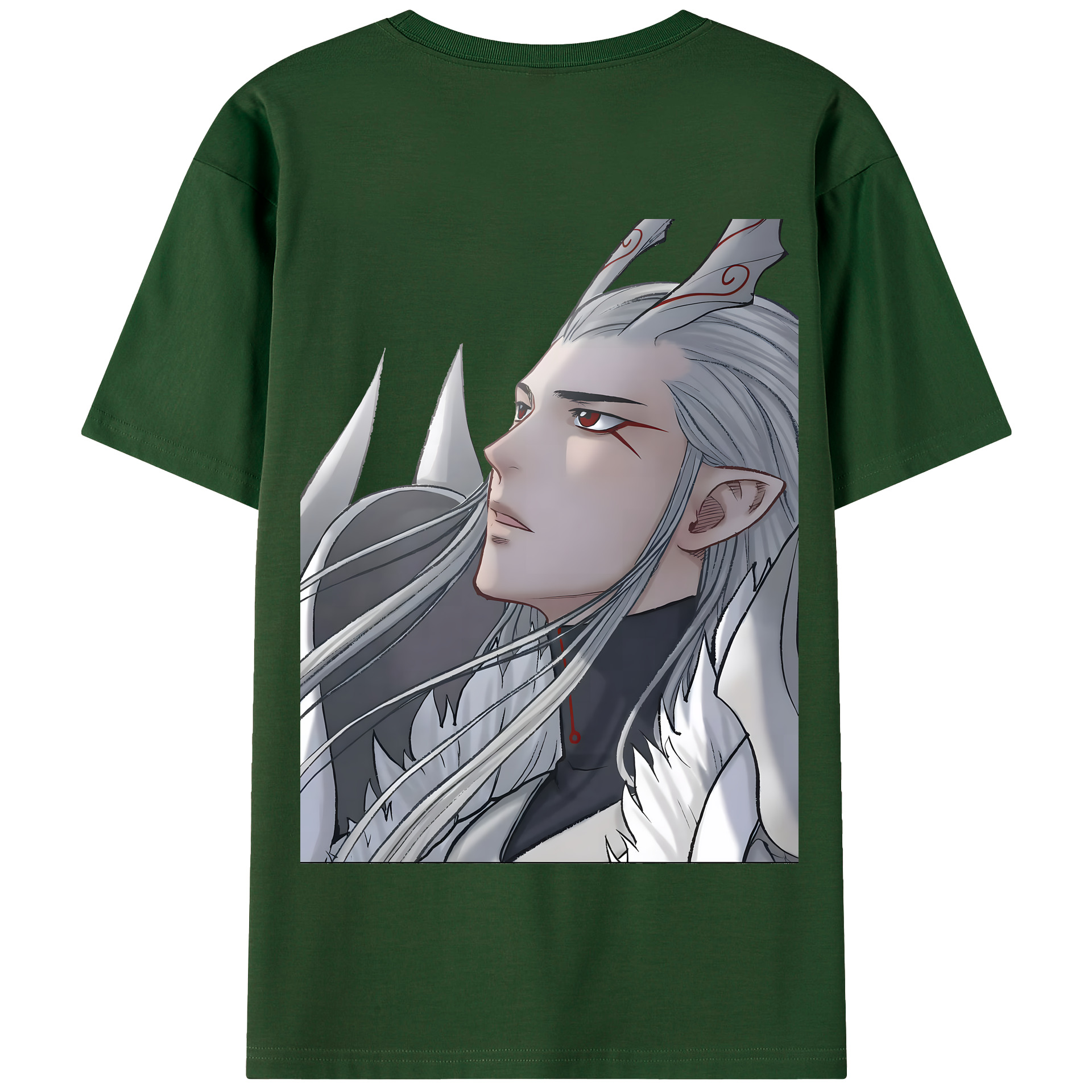 （画像用） Ne Zha 2 ナタ 魔童の大暴れ 綿100％半袖Tシャツ（背面プリント）
